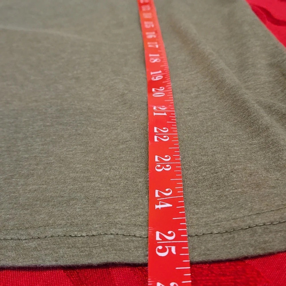 Steel Apparel USA Short Sleeve Tee Army Green w/ Flag on Sleeve Unisex Size M - Picture 6 of 6